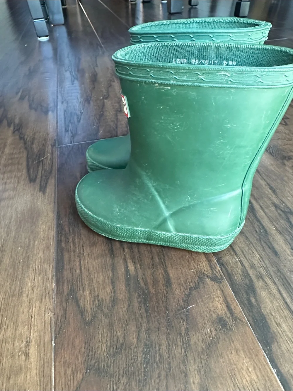 Hunter Kids Emerald Green Waterproof Rain Boots